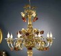 Casa Padrino Barock Kronleuchter  80 x H. 90 cm 8-flammig - Handgefertigte Leuchte aus Italien - Barock Leuchten 
