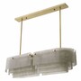 Casa Padrino Luxus Kronleuchter mit mundgeblasenen Glaselementen Messing 120 cm