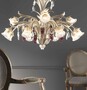 Casa Padrino Barock Kronleuchter Antikwei�  95 x H. 80 cm 12-flammig - Handgefertigte Leuchte aus Italien - Barock Leuchten 