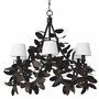 Casa Padrino Luxus Wohnzimmer Kronleuchter Bronze / Wei�  90 cm - Luxus Qualit�t