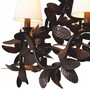 Casa Padrino Luxus Wohnzimmer Kronleuchter Bronze / Wei�  90 cm - Luxus Qualit�t
