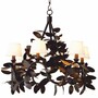 Casa Padrino Luxus Wohnzimmer Kronleuchter Bronze / Wei�  90 cm - Luxus Qualit�t