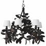 Casa Padrino Luxus Wohnzimmer Kronleuchter Bronze / Wei�  90 cm - Luxus Qualit�t