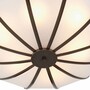 Casa Padrino Luxus Kronleuchter Bronze / Wei� 60 cm - Luxus M�bel - Luxus Interior