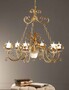Casa Padrino Barock Kronleuchter Gold  110 x H. 100 cm 6-flammig - Handgefertigte Leuchte aus Italien - Barock Leuchten 