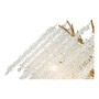 Casa Padrino Luxus Kronleuchter Gold  45 x H. 40 cm - Kristall L�ster im Wasserfall Design