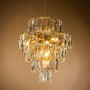 Casa Padrino Luxus Kronleuchter Gold  60 x H. 65 cm - Vierstufiger Kristall L�ster