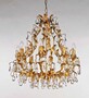 Casa Padrino Barock Kronleuchter Gold  70 x H. 68 cm 8-flammig - Handgefertigte Leuchte aus Italien - Barock Leuchten 