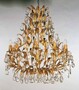 Casa Padrino Barock Kronleuchter Gold  80 x H. 90 cm 10-flammig - Handgefertigte Leuchte aus Italien - Barock Leuchten 
