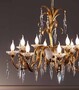 Casa Padrino Barock Kronleuchter Gold  85 x H. 70 cm 12-flammig - Handgefertigte Leuchte aus Italien - Barock Leuchten 