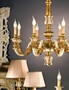 Casa Padrino Barock Kronleuchter Gold  85 x H. 80 cm 8-flammig - Handgefertigte Leuchte aus Italien - Barock Leuchten 