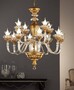 Casa Padrino Barock Kronleuchter Gold  90 x H. 95 cm 12-flammig - Handgefertigte Leuchte aus Italien - Barock Leuchten 