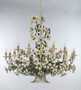 Casa Padrino Barock Kronleuchter Gr�n Creme  127 x H. 113 cm 18-flammig - Handgefertigte Leuchte aus Italien - Barock Leuchten 