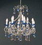 Casa Padrino Barock Kronleuchter Nickel  65 x H. 70 cm 12-flammig - Handgefertigte Leuchte aus Italien - Barock Leuchten 
