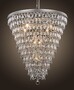 Casa Padrino Luxus Kronleuchter Silber  61 x H. 65 cm - Kristall L�ster mit Glastropfen