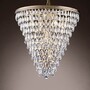 Casa Padrino Luxus Kronleuchter Silber  61 x H. 65 cm - Kristall L�ster mit Glastropfen