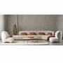 Casa Padrino Luxus Ecksofa Hellgrau / Braun 402 cm - Wohnzimmer & Hotel M�bel
