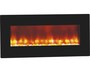 Casa Padrino Luxus LED Wandkamin Schwarz 98 x 45 cm - Elekro Wand Kamin 