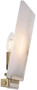 Casa Padrino Luxus Wandleuchte Alabaster / Antik Messingfarben 15 x 8 x H. 28,5 cm - Wandlampe mit Alabaster Lampenschirm - Luxus Qualit�t