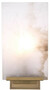 Casa Padrino Luxus Wandleuchte Alabaster / Antik Messingfarben 15 x 8 x H. 28,5 cm - Wandlampe mit Alabaster Lampenschirm - Luxus Qualit�t