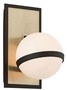Casa Padrino Luxus LED Wandleuchte Bronze / Messing / Wei� 13,3 x 15,9 x H. 22,9 cm - Hotel & Restaurant Lampe