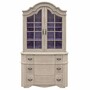 Casa Padrino Luxus Landhausstil Schrank Grau / Lila 126 x H. 227 cm - Luxus Landhausstil Massivholz M�bel 