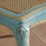 Casa Padrino Luxus Barock Esszimmer Stuhl Antik Hellblau / Beige / Antik Gelb - Luxus Barock Esszimmer M�bel - Made in Italy