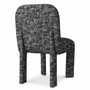 Casa Padrino Luxus Esszimmer Stuhl Schwarz / Wei� H. 84,5 cm - Esszimmer M�bel