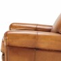 Casa Padrino Luxus Leder Sessel Braun / Schwarz - Luxus Echtleder M�bel