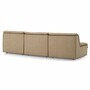 Casa Padrino Luxus Leder Sofa Braun 276 cm - Modulares Echtleder Sofa - Wohnzimmer Sofa - Wohnzimmer M�bel - Hotel M�bel - Modulare Luxus M�bel