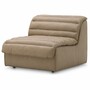Casa Padrino Luxus Leder Sofa Braun 276 cm - Modulares Echtleder Sofa - Wohnzimmer Sofa - Wohnzimmer M�bel - Hotel M�bel - Modulare Luxus M�bel