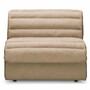 Casa Padrino Luxus Leder Sofa Braun 276 cm - Modulares Echtleder Sofa - Wohnzimmer Sofa - Wohnzimmer M�bel - Hotel M�bel - Modulare Luxus M�bel