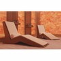 Casa Padrino Luxus Liege Braun / Beige 168 x 56 x H. 91 cm - Poolliege - Saunaliege - Pool M�bel - Sauna M�bel - Made in Italy