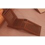 Casa Padrino Luxus Liege Braun / Beige 168 x 56 x H. 91 cm - Poolliege - Saunaliege - Pool M�bel - Sauna M�bel - Made in Italy