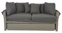 Casa Padrino Luxus Liegeinsel Dunkelgrau / Grau 200 x 182 x H. 161 cm - Wetterbest�ndiges Lounge Sofa mit Sonnendach - Moderne Garten Terrassen Hotel M�bel