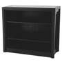 Casa Padrino Luxus Bar Theke mit antikem Spiegelglas Schwarz 120 cm - Bar M�bel