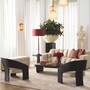 Casa Padrino Luxus Mahagoni Couchtisch Dunkelbraun 130 cm - Wohnzimmer M�bel
