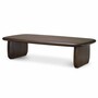Casa Padrino Luxus Mahagoni Couchtisch Dunkelbraun 130 cm - Wohnzimmer M�bel