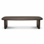 Casa Padrino Luxus Mahagoni Couchtisch Dunkelbraun 130 cm - Wohnzimmer M�bel
