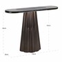 Casa Padrino Luxus Glas Konsole Antik Messing / Wei� / Schwarz 110 cm - Luxus M�bel