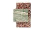 Casa Padrino Luxus Marmor Beistelltisch Gr�n / Rosa 35 x 35 x H. 51 cm - Blockf�rmiger Beistelltisch aus hochwertigem Indian Green Onyx und Rosalia Pink Marmor - Luxus M�bel