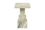 Casa Padrino Luxus Marmor Beistelltisch Gr�n 30,5 x 30,5 x H. 48,5 cm - Massiver Sockel Beistelltisch aus hochwertigem Indian Green Onyx - Luxus M�bel