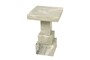 Casa Padrino Luxus Marmor Beistelltisch Gr�n 30,5 x 30,5 x H. 48,5 cm - Massiver Sockel Beistelltisch aus hochwertigem Indian Green Onyx - Luxus M�bel