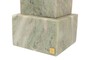 Casa Padrino Luxus Marmor Beistelltisch Gr�n 30,5 x 30,5 x H. 48,5 cm - Massiver Sockel Beistelltisch aus hochwertigem Indian Green Onyx - Luxus M�bel