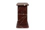 Casa Padrino Luxus Marmor Beistelltisch Weinrot 30,5 x 23 x H. 41,5 cm - Schlanker Beistelltisch aus hochwertigem Rosso Levanto Marmor - Luxus M�bel