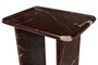 Casa Padrino Luxus Marmor Beistelltisch Weinrot 30,5 x 23 x H. 41,5 cm - Schlanker Beistelltisch aus hochwertigem Rosso Levanto Marmor - Luxus M�bel