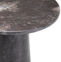 Casa Padrino Luxus Marmor Beistelltisch Grau  55 x H. 57 cm - Runder Tisch aus hochwertigem Marmor - Marmor M�bel - Luxus M�bel - Luxus Qualit�t