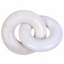Casa Padrino Luxus Marmor Deko Objekt Ringe Wei� 25 cm - Wohnzimmer Dekoration