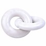 Casa Padrino Luxus Marmor Deko Objekt Ringe Wei� 25 cm - Wohnzimmer Dekoration