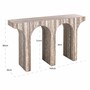 Casa Padrino Luxus Marmor Konsole Braun-Grau 140 cm - Luxus Marmor M�bel